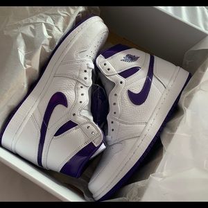 Women’s Jordan 1 retro - court purple size 8